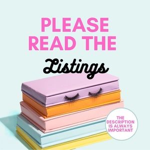 Please read the listings